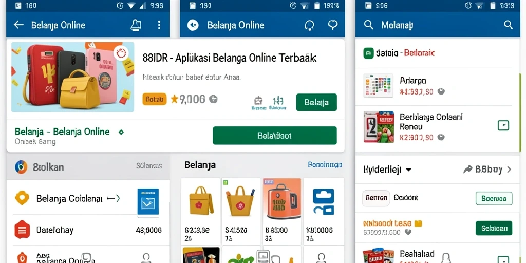 Antarmuka pengguna 88IDR yang menarik dan fungsional untuk belanja online.