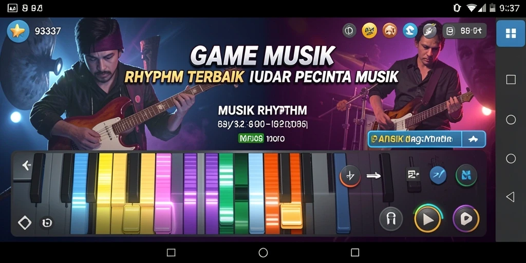 Tampilan antarmuka gameplay 93337 dengan efek visual menarik.