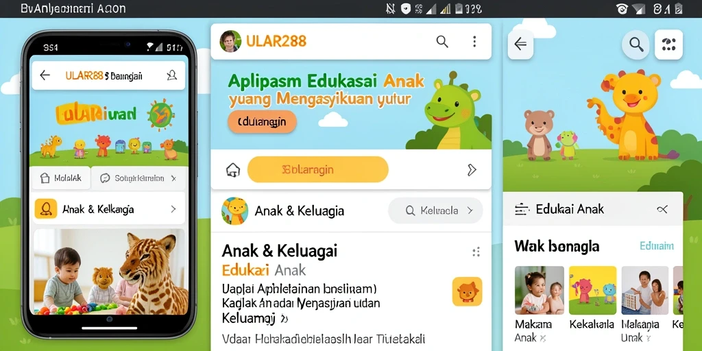 Antarmuka ULAR288 yang menarik dengan fungsi Edukasi Anak.